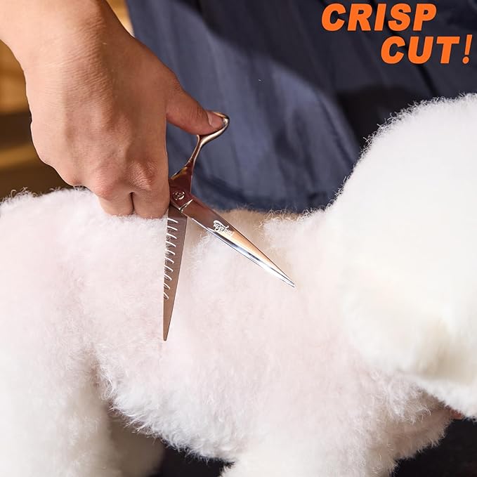 High-end Professional Dog Grooming Scissors Pet Grooming Shears 7.5 Inches Extremely Very Sharp Made Of Stainless Steel Alloy By Hand For Dog Cat Groomer