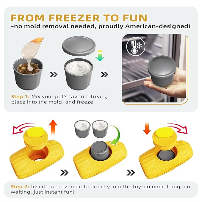 Multi-Functional Interactive Dog Toys for Aggressive Chewers, Indestructible Dog Toys for/Medium/Large Breeds,Frozen Dog Treat Holder to Keep Them Busy,Reduces Anxiety(Pack of 2)