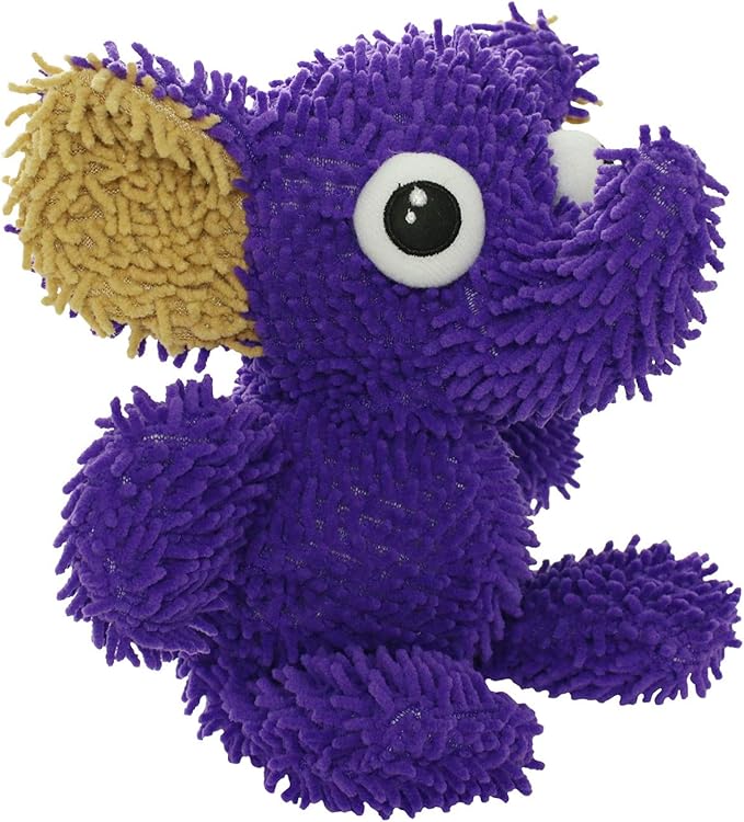 MIGHTY®- Microfiber Ball Elephant– Made with Squeaker Balls and Minimal Stuffing. Strong & Tough. Interactive Play Dog Toy. Machine Washable & Floats. (Medium)