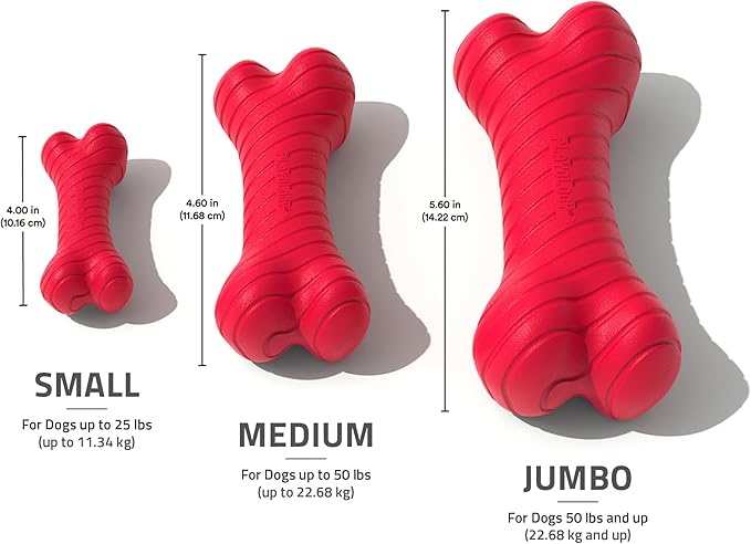 Playology Dog Toys | Dual Layer Bone Durable Chew Toy Bone for Dogs (Value 2-Pack) | Small Grandma's Gravy Scented Toy - Easy to Clean and Made from Non Toxic Materials