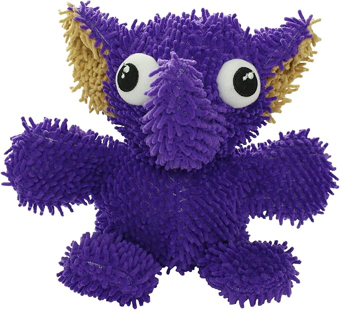 MIGHTY®- Microfiber Ball Elephant– Made with Squeaker Balls and Minimal Stuffing. Strong & Tough. Interactive Play Dog Toy. Machine Washable & Floats. (Medium)