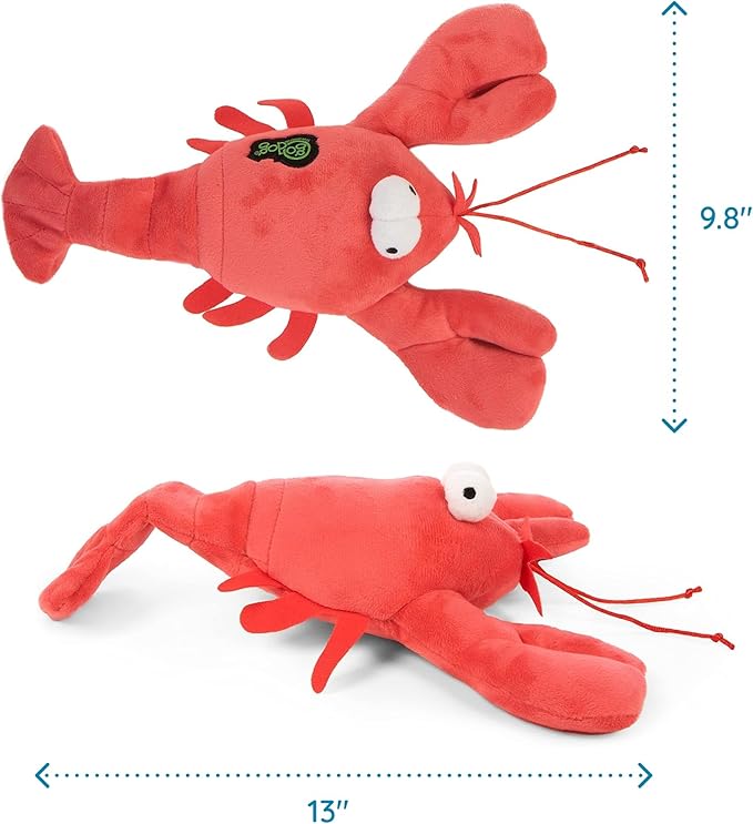 FurHaven Cooling Gel Dog Bed & goDog Toy - Squeaky Moving Plush Lobster for Large Dogs - Plush & Velvet Waves Perfect Comfort Sofa - Brownstone, Jumbo/XL