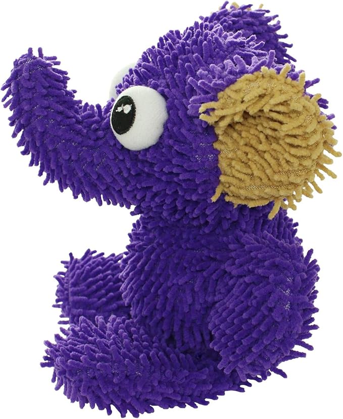 MIGHTY®- Microfiber Ball Elephant– Made with Squeaker Balls and Minimal Stuffing. Strong & Tough. Interactive Play Dog Toy. Machine Washable & Floats. (Medium)