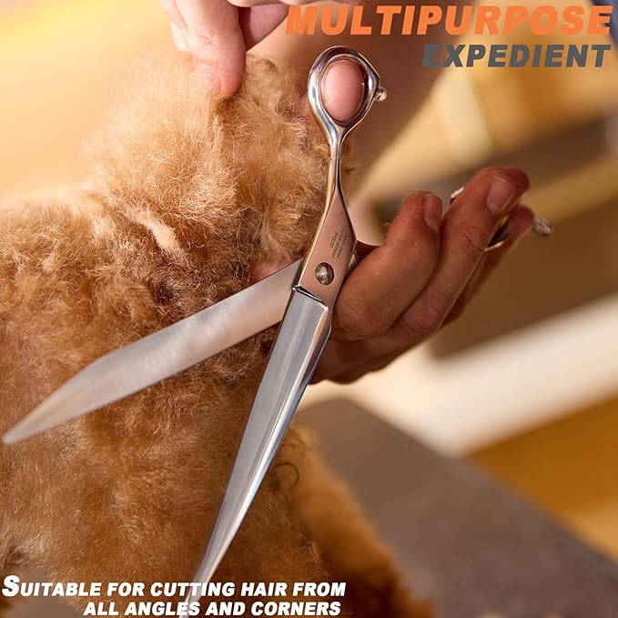High-end Professional Dog Grooming Scissors Pet Grooming Shears 8 Inches Extremely Very Sharp Made Of Stainless Steel Alloy By Hand For Dog Cat Groomer