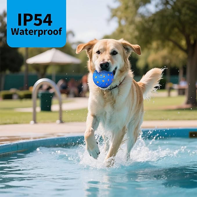 Smart Interactive Dog Toys, Activated Moving, Bouncing, Rotating Ball for Medium/Large Dogs, 2025 E-TPU Material, Motion-Activated Dog Gift to Keep Them Busy, IP54 Waterproof & USB Rechargeable