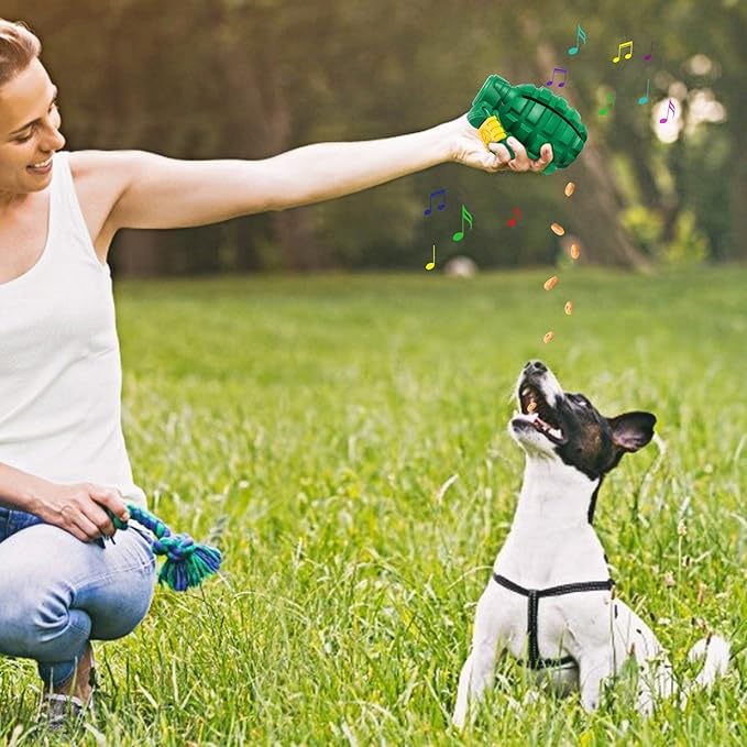 Indestructible Dog Toys for Aggressive Chewers - Heavy Duty, Durable Toys for Large Dogs (Green)
