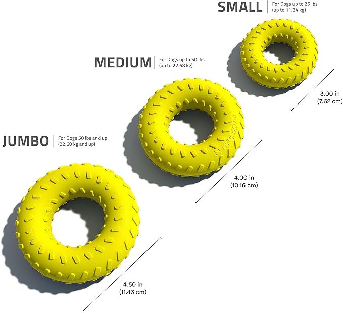 Playology Dog Toys | Dual Layer Ring Durable Chew Toy for Aggressive Chewers | Medium Chicken Scented Toy - Easy to Clean and Made from Non Toxic Materials