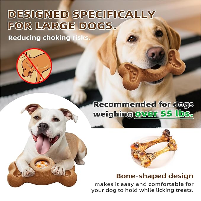 Though Dog Toys for Aggressive Chewers, Frozen Dog Toy to Keep Them Busy, Indestructible Dog Toy for Large Medium Small Breed, Chew Toys for Dogs Reduces Anxiety & Solve Boredom