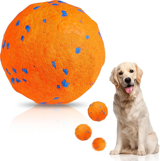 TVM Interactive Dog Toys Ball, Automatic Moving, Bouncing Chew Toys, E-TPU Material, Suitable for Large and Medium-Sized Dogs, Used for Boredom Relief and Daily Training (Orange)