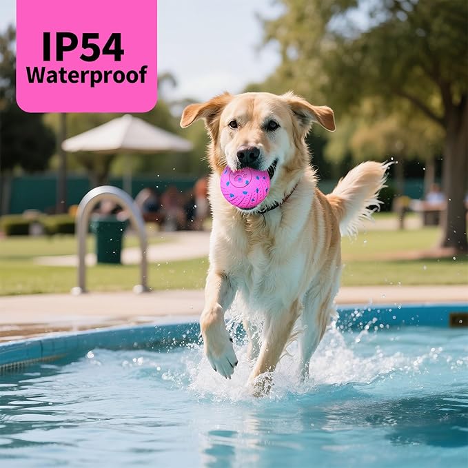 Smart Interactive Dog Toys, Activated Moving, Bouncing, Rotating Ball for Medium/Large Dogs, 2025 E-TPU Material, Motion-Activated Dog Gift to Keep Them Busy, IP54 Waterproof & USB Rechargeable
