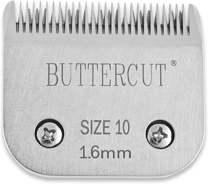 Geib Buttercut Detachable Replacement Dog Clipper Blade - 4 Pack, Sizes #30, #10, 5F, 7F, Stainless Steel Long-Lasting Sharp Edges, Compatible with Andis A5, Oster A5, Wahl KM10, Dog Grooming Blade