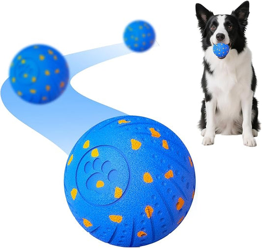 Smart Interactive Dog Toys, Activated Moving, Bouncing, Rotating Ball for Medium/Large Dogs, 2025 E-TPU Material, Motion-Activated Dog Gift to Keep Them Busy, IP54 Waterproof & USB Rechargeable