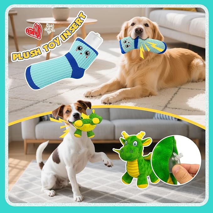 Squeakers for Dog Toys - 50 Pack Replacement Dog Toy Squeakers (5 Sizes Mixed)