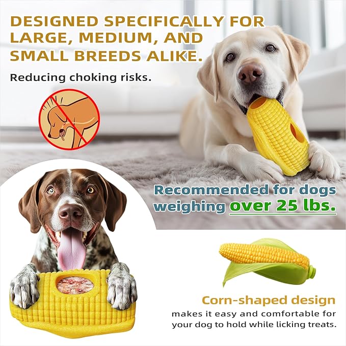 Dog Toys for Aggressive Chewers, Indestructible Enrichment Dogs Toy for Large Medium Breed,Interactive Dog Frozen Lick Treat Tray Holder with Dual Molds to Keep Them Busy and Reduces Anxiety