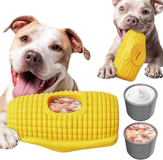 Dog Toys for Aggressive Chewers, Indestructible Enrichment Dogs Toy for Large Medium Breed,Interactive Dog Frozen Lick Treat Tray Holder with Dual Molds to Keep Them Busy and Reduces Anxiety