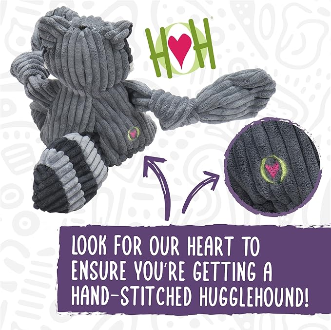 HuggleHounds Knottie Plush Dog Toy - Dog Stuffed Animal Toy, Puppy Toys, Squeaky Dog Toy for Small, Medium & Large Dogs, Durable Plush to Keep Them Busy - Mccracken Lobster, Small
