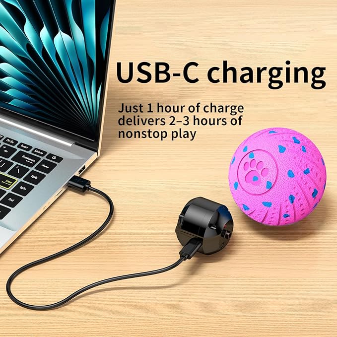 Smart Interactive Dog Toys, Activated Moving, Bouncing, Rotating Ball for Medium/Large Dogs, 2025 E-TPU Material, Motion-Activated Dog Gift to Keep Them Busy, IP54 Waterproof & USB Rechargeable